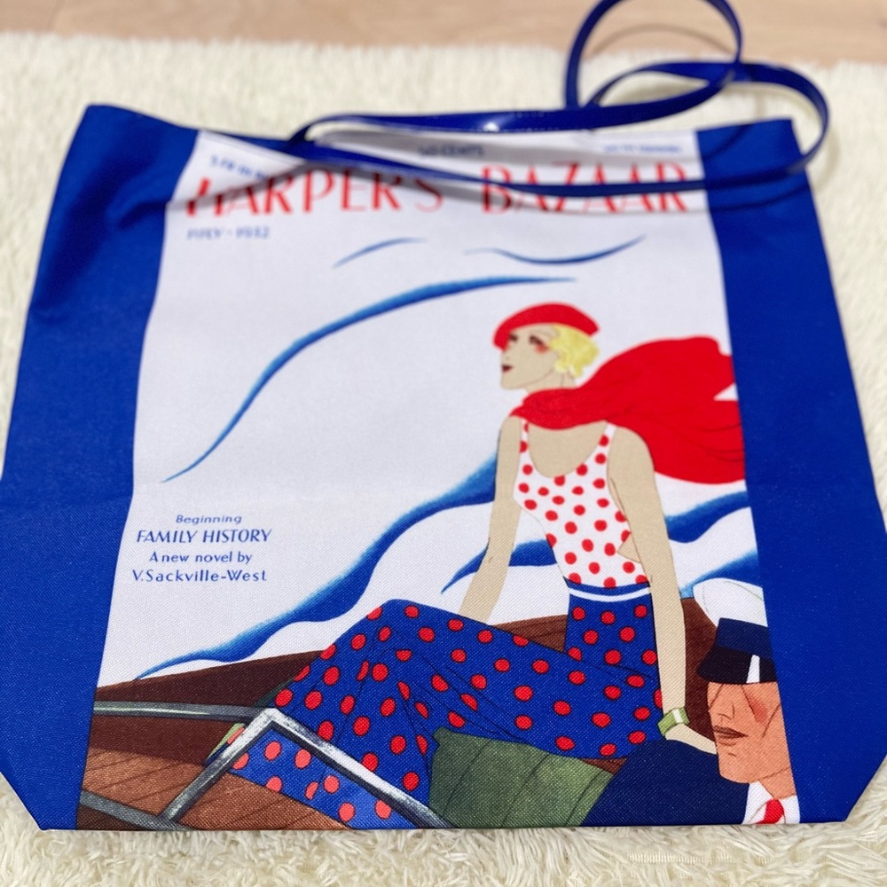Estee Lauder Blue Tote Bag with Glossy Finish